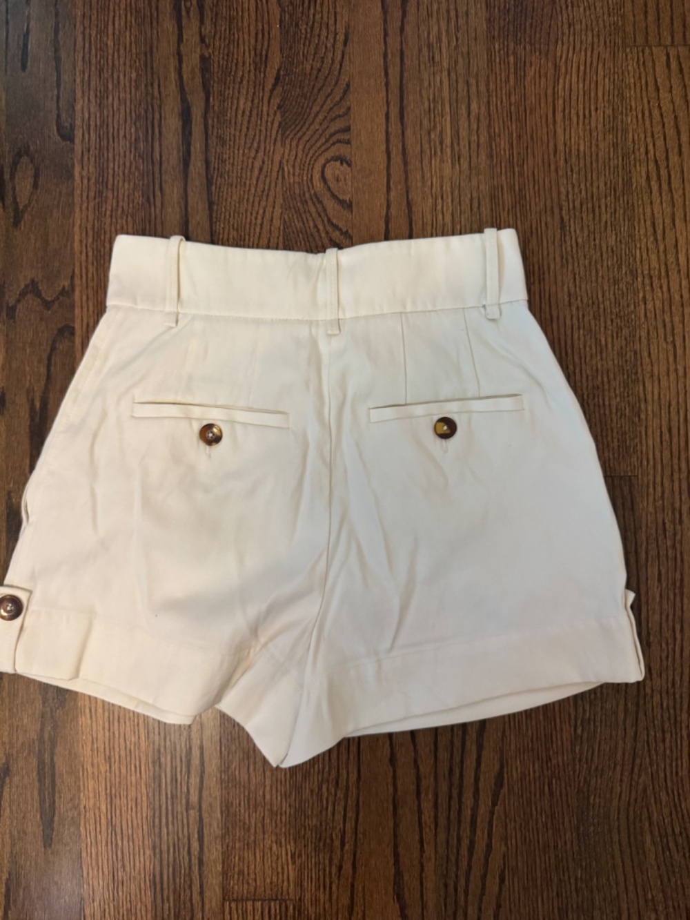 Reiss Ember Tailored Cream Shorts Size 4 - Picture 8 of 10